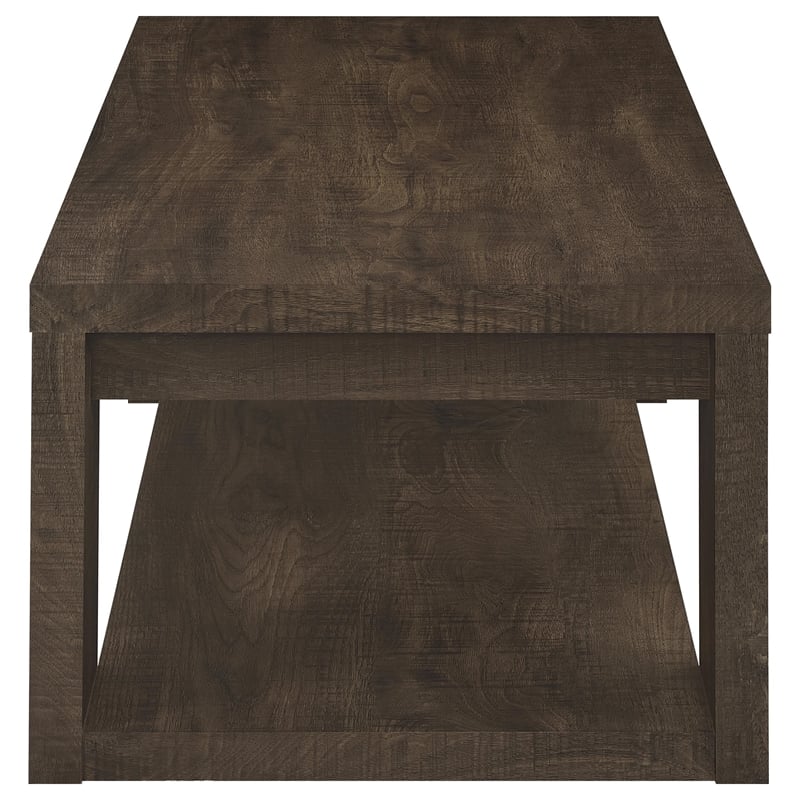 Coaster Pavone 2-Piece Engineered Wood Table Set with Open Shelves in Brown