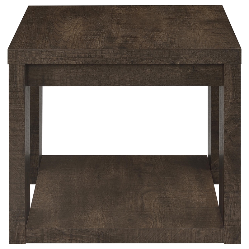 Coaster Pavone 2-Piece Engineered Wood Table Set with Open Shelves in Brown