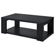 Coaster Pavone 2-Piece Engineered Wood Table Set with Open Shelves in Black