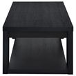 Coaster Pavone 3-Piece Engineered Wood Table Set with Open Shelves in Black