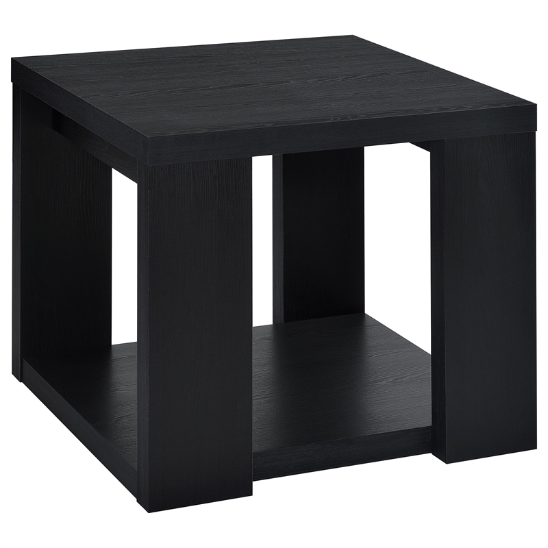 Coaster Pavone 3-Piece Engineered Wood Table Set with Open Shelves in Black
