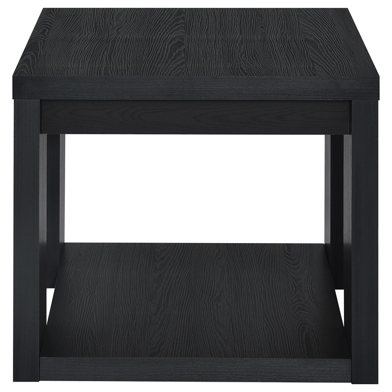 Coaster Pavone 3-Piece Engineered Wood Table Set with Open Shelves in Black