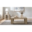 Coaster Pavone 2-Piece Engineered Wood Table Set with Open Shelves in Latte