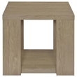 Coaster Pavone 2-Piece Engineered Wood Table Set with Open Shelves in Latte