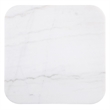 Coaster Lior Square Marble Top Contemporary End Table in Charcoal