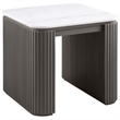 Coaster Lior 3-Piece Rectangular Marble Top Coffee and End Table Set in Charcoal