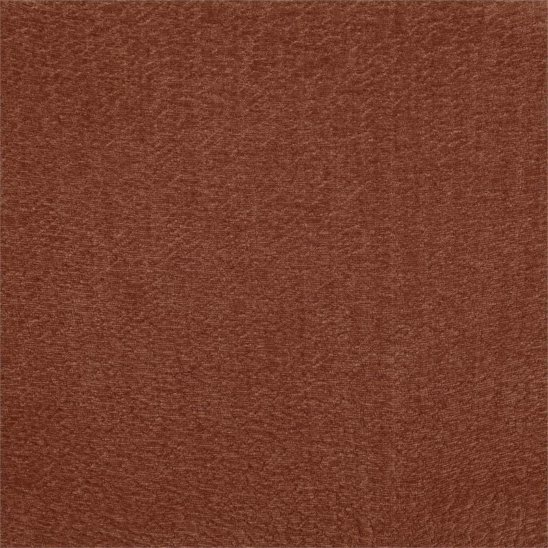 Coaster Byrne Velvet Upholstered Armless Chair With Back in Rust