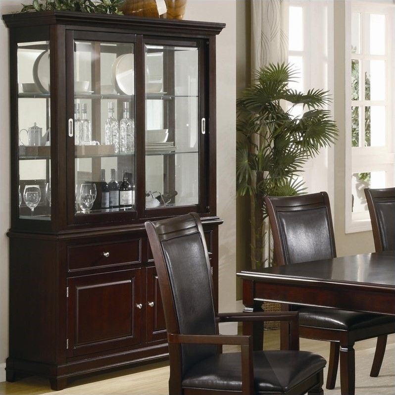 Zoe S Furniture Coaster Ramona Formal Dining Room China Cabinet In Coaster Ramona Formal Dining Room China Cabinet In Walnut