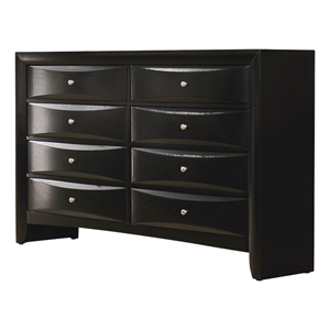 Briana 8-drawer Dresser Black