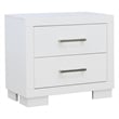 Jessica 2-drawer Nightstand Snow White