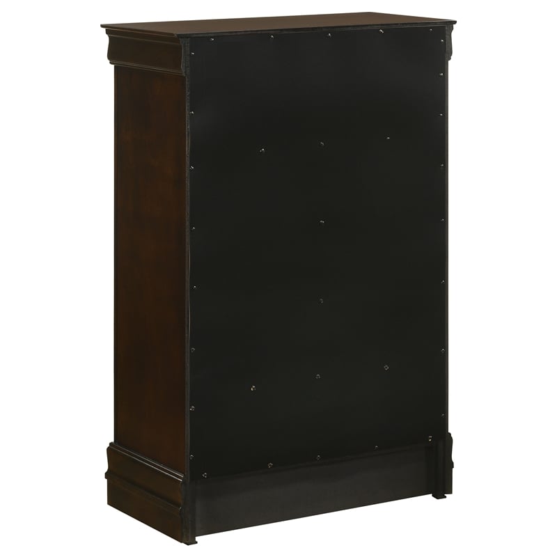 Coaster Louis Philippe 5-drawer Traditional Wood Bedroom Chest in Cappuccino