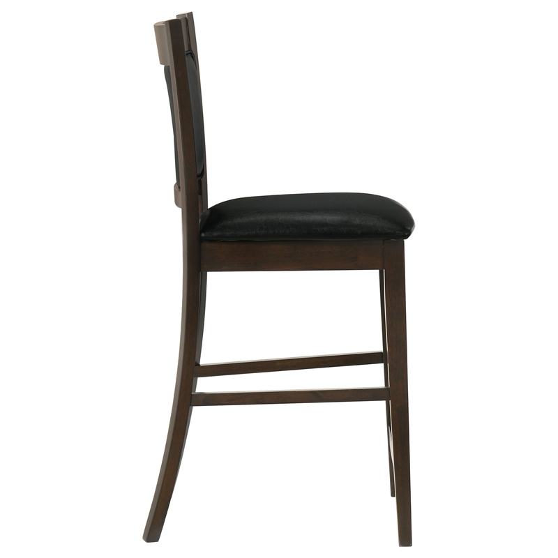 Jaden Upholstered Counter Chair Espresso