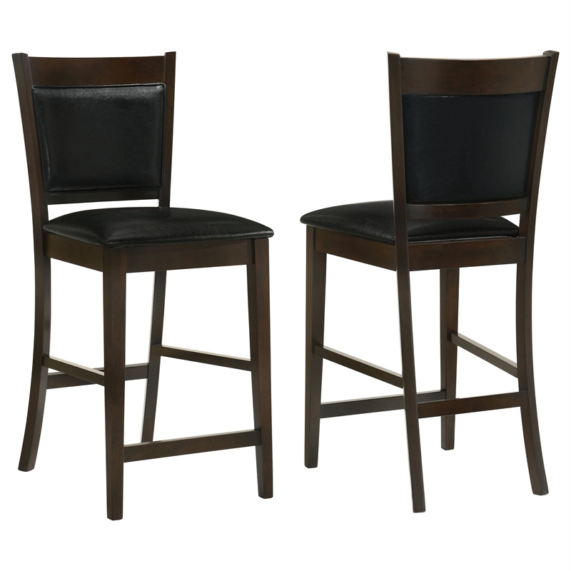Jaden Upholstered Counter Chair Espresso