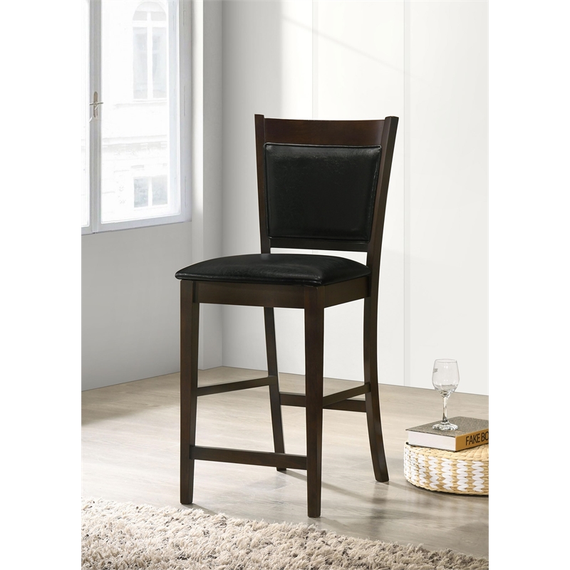 Jaden Upholstered Counter Chair Espresso