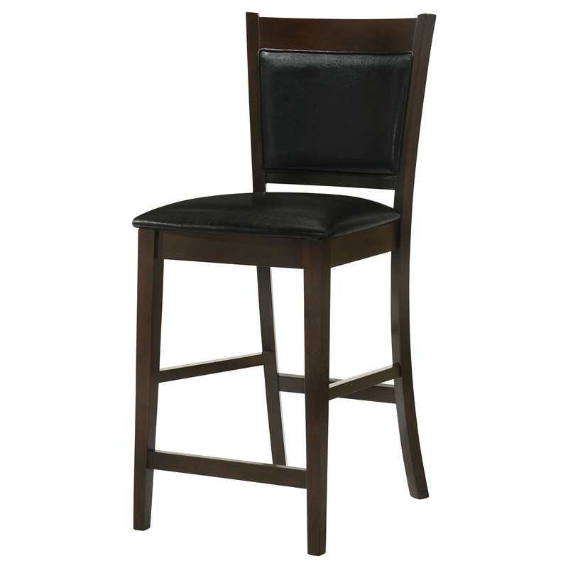 Jaden Upholstered Counter Chair Espresso