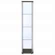 Coaster Bellatrix 3-shelf Clear Glass Curio Cabinet in Cappuccino