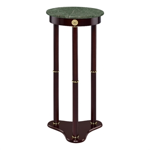Edite Round Marble Top Plant Stand Merlot
