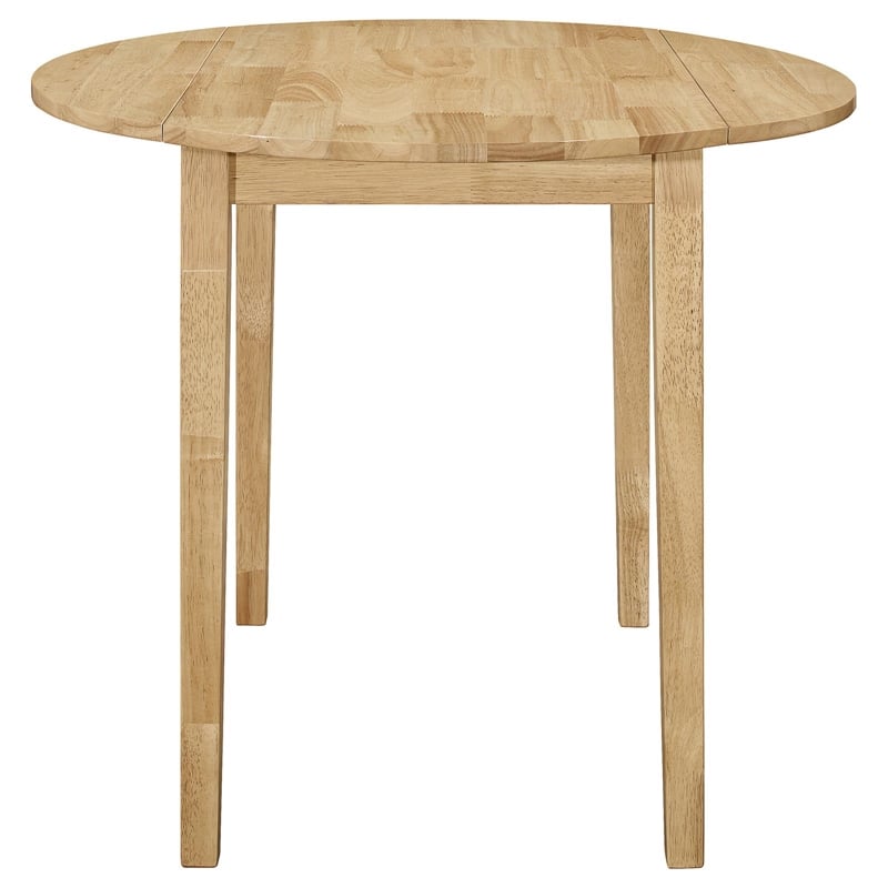Bucknell 3-piece Round Drop Leaf Dining Table Set Natural