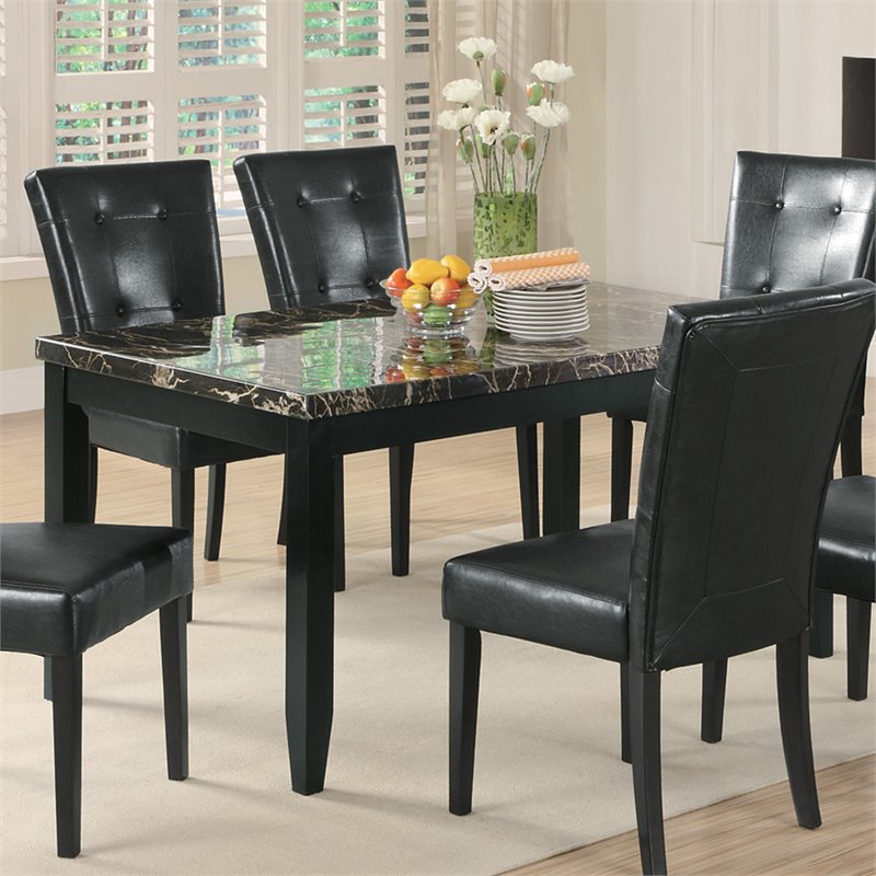 Vignettes Coaster Anisa Dining Table In Cappuccino