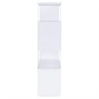 Emelle 63-inch 4-shelf Glass Panel Bookshelf White