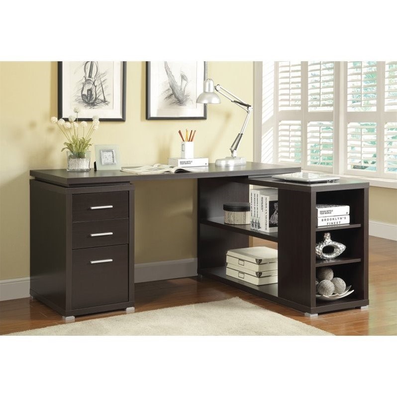 Vignettes Coaster Yvette L Shaped Computer Desk