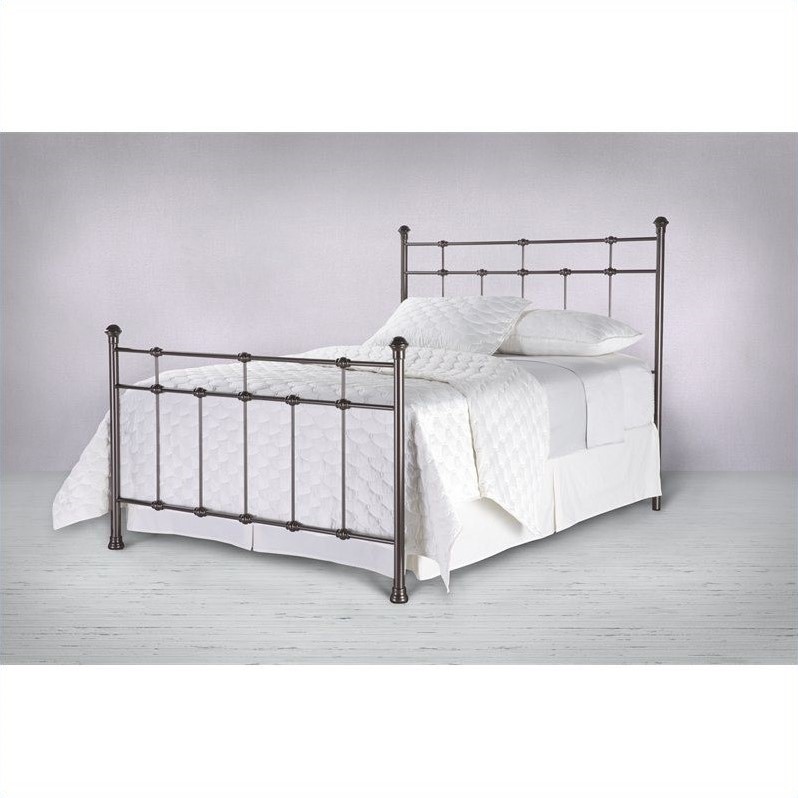 Fashion Bed Group Dexter Metal Headboard in Hammered Brown Finish