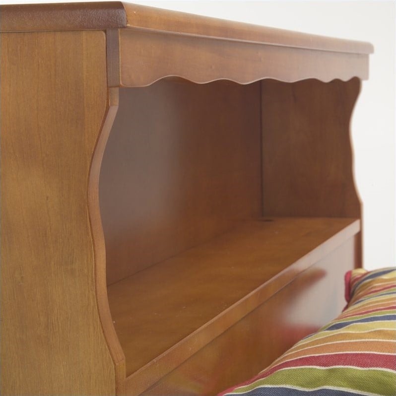   Group Barrister Wood Bookcase Bayport Maple Finish Headboard