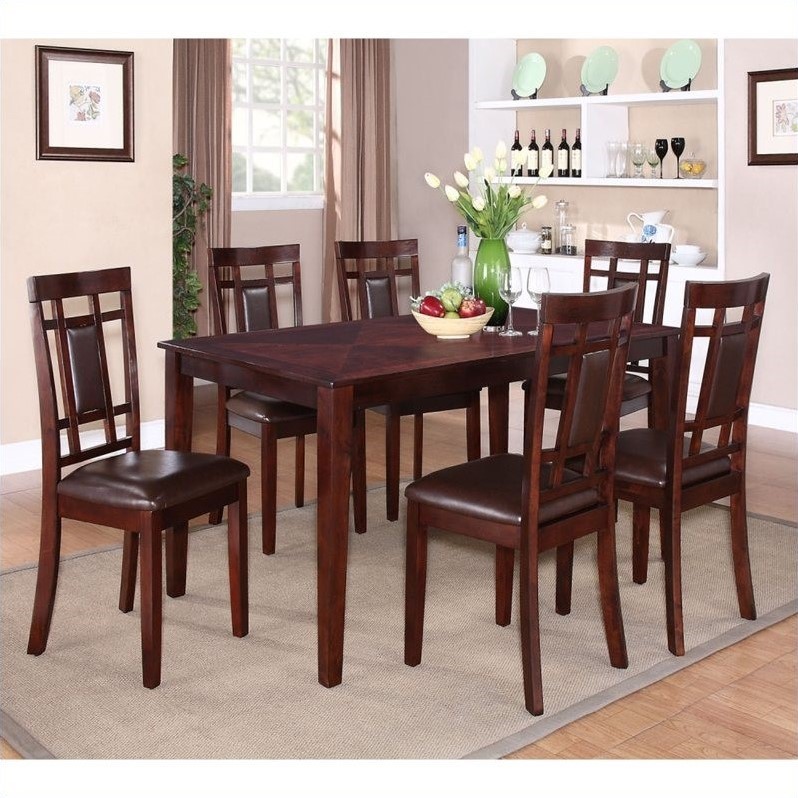 Westlake Dining Table Set in Golden Brown - 17282