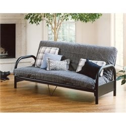 Hillsdale Geneva Black Full Metal Frame Futon 706369014541  