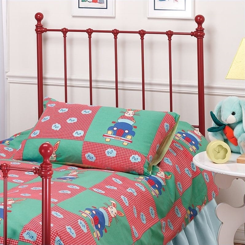 Hillsdale Molly Red Twin Metal Headboard