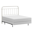Hillsdale Kirkland Metal Full/Queen Round Spindle Headboard w/Frame - Soft White