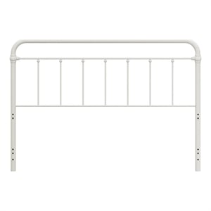 Hillsdale Kirkland King Metal Spindle Panel Headboard in White