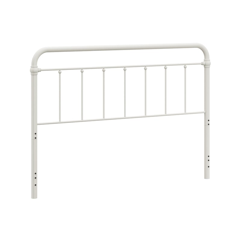 Hillsdale Kirkland King Metal Spindle Panel Headboard in White