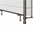 Hillsdale Kirkland King Metal Spindle Panel Bed in Dark Bronze