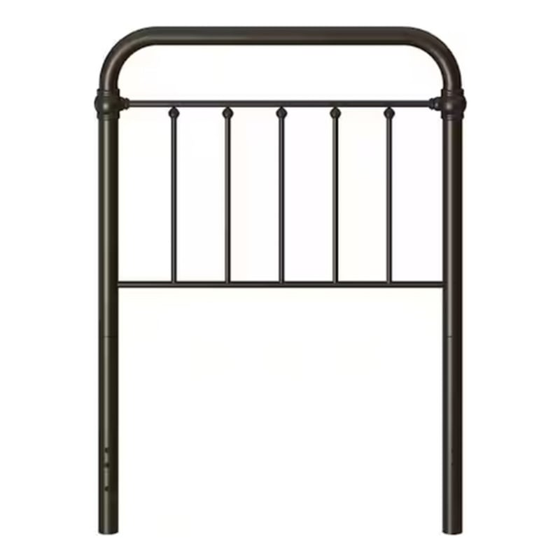 Hillsdale Kirkland Twin Metal Spindle Panel Headboard in Dark Bronze