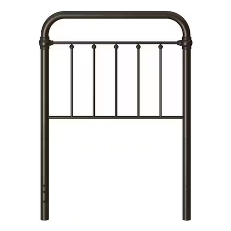 Hillsdale Kirkland Twin Metal Spindle Panel Headboard in Dark Bronze