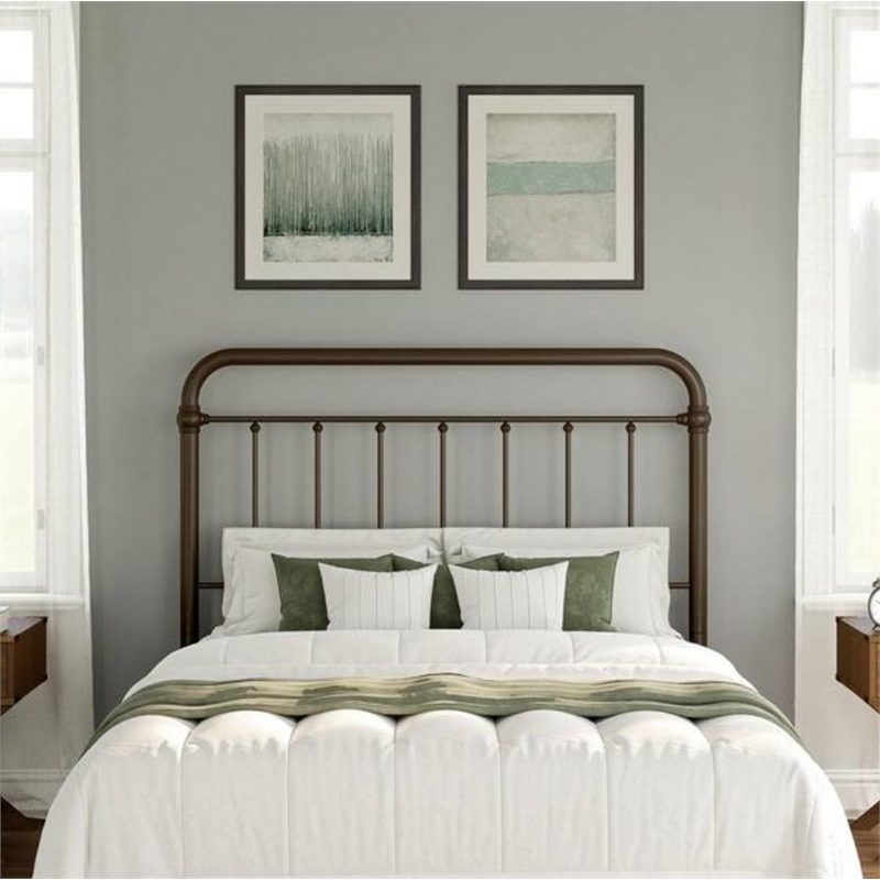 Hillsdale Kirkland Full or Queen Metal Spindle Panel Headboard