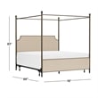 Hillsdale McArthur Metal King Canopy Bed with Frame in Bronze