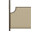 Hillsdale McArthur Metal King Canopy Bed with Frame in Bronze