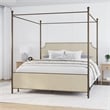 Hillsdale McArthur Metal King Canopy Bed with Frame in Bronze