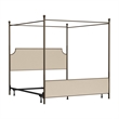 Hillsdale McArthur Metal King Canopy Bed with Frame in Bronze
