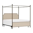 Hillsdale McArthur Metal King Canopy Bed with Frame in Bronze