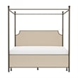 Hillsdale McArthur Metal King Canopy Bed with Frame in Bronze