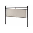 Hillsdale Ashley King Fabric Upholstered Panel Headboard and Frame Linen Stone