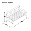 Kirkland Twin Daybed with Trundle in Soft White