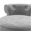 Hillsdale Lena Wood and Upholstered Vanity Stool in Dark Espresso