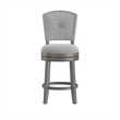 Hillsdale Santa Clara II 26 Wood Contemporary Counter Stool in Gray