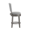 Hillsdale Santa Clara II 26 Wood Contemporary Counter Stool in Gray