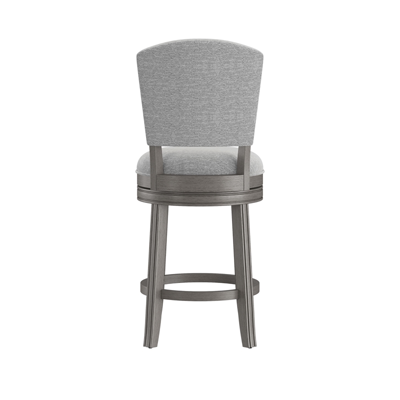 Hillsdale Santa Clara II 26 Wood Contemporary Counter Stool in Gray