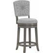 Hillsdale Santa Clara II 26 Wood Contemporary Counter Stool in Gray